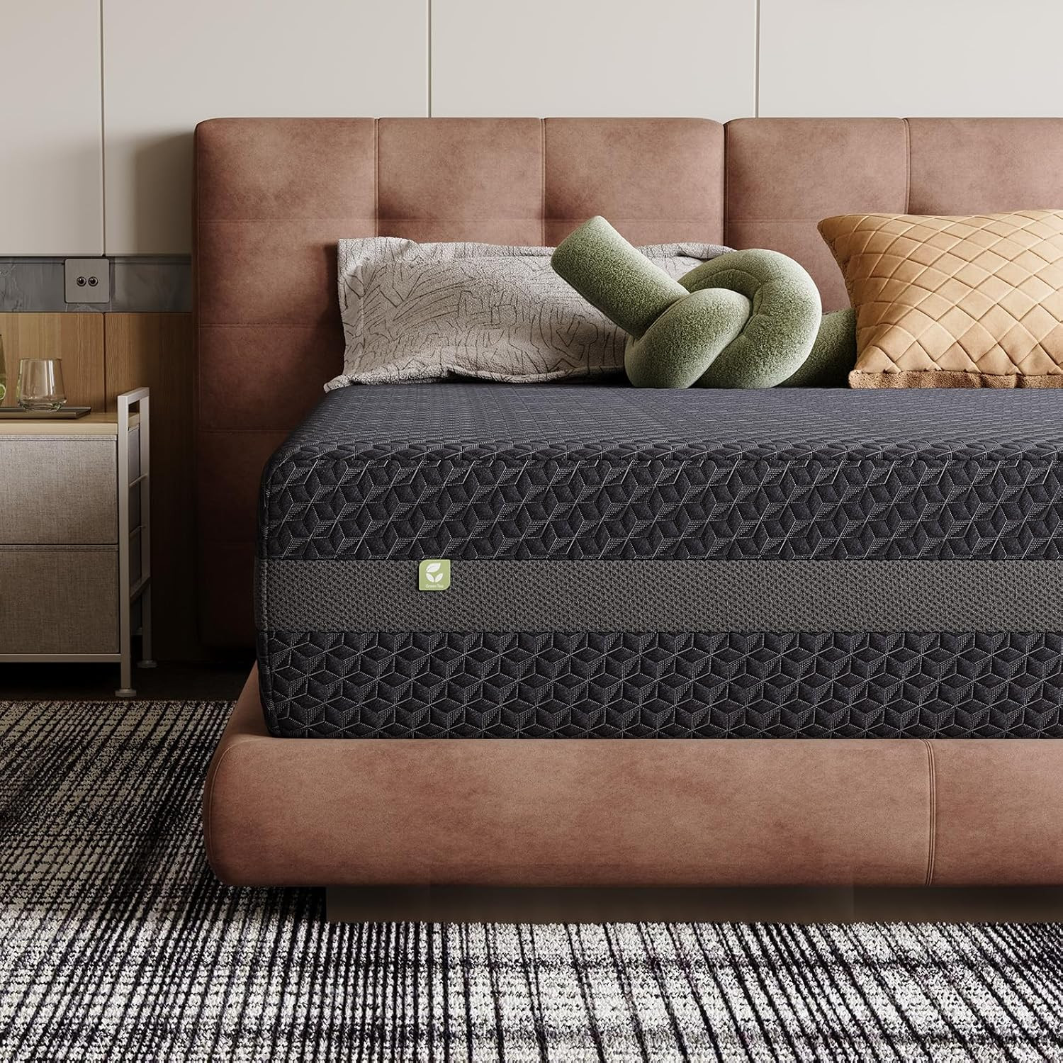 Queen Mattress 12 Inch, Queen Gel Memory Foam Mattress for Spinal Alignment, Res