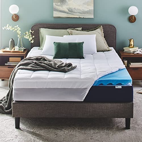 Dual Layer 4 Inch Memory Foam Mattress Size, Ultra Full Topper Plush Support