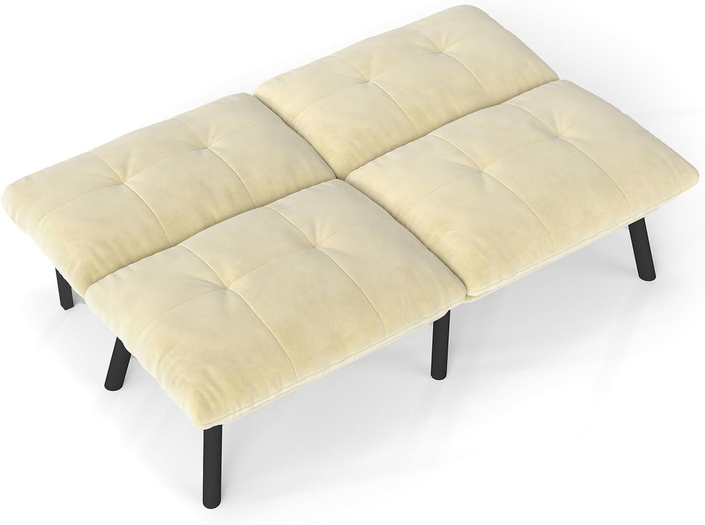 63″ L x 32″ W x 31″ H Cre Convertible Folding Sofa Bed Fabric Metal Fre