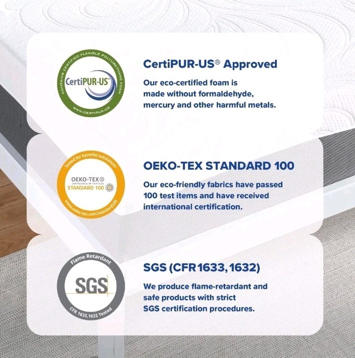 Olee Sleep Twin Mattress 10 Inch Gel Memory Foam Mattress Twin Size