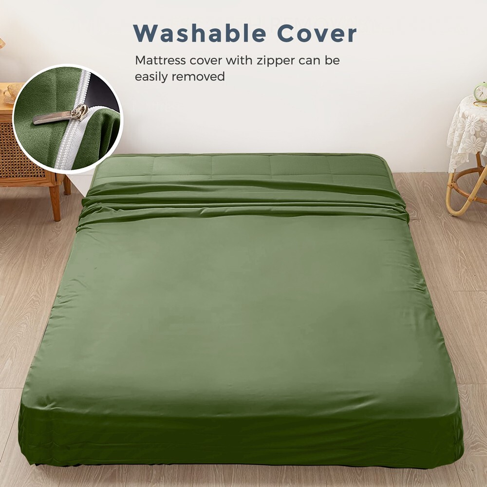 6″ Thick Japanese Foldable Futon Mattress Topper Floor Mattress Pad Guest Bed