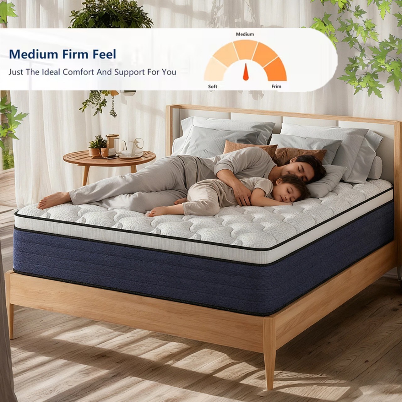 8″10″12″14 Twin Full Queen King Size Mattress in a Box Hybrid Spring Memory Foam