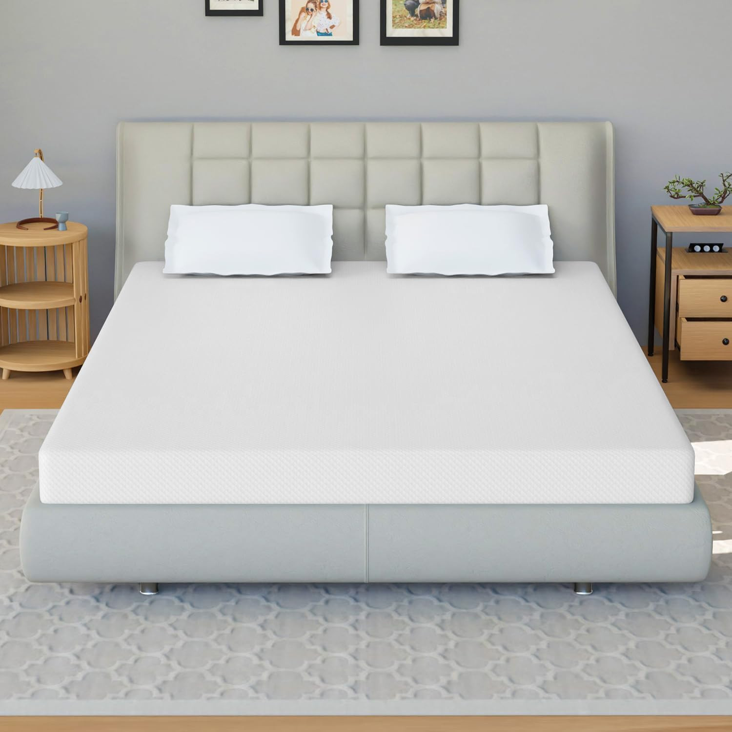 FULL Memory Gel Foam Bed Mattress Cooling NO BACK PAIN Relief Stress Sleep 5″