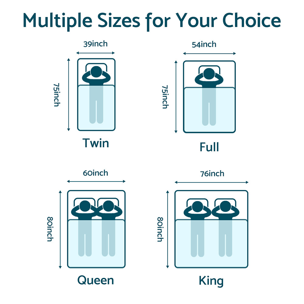 14 Inch Gel Memory Foam Hybrid Spring Queen Mattress in a Box Full King Size
