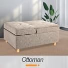 Sofa Bed Chair 4-in-1 Convertible Chair Bed, 3-Seat Linen Fabric