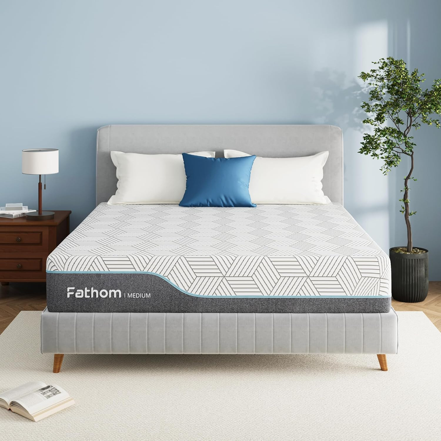 Medium Queen Mattress 12 Inch Memory Foam Mattress Queen Size Bed in a Box for B