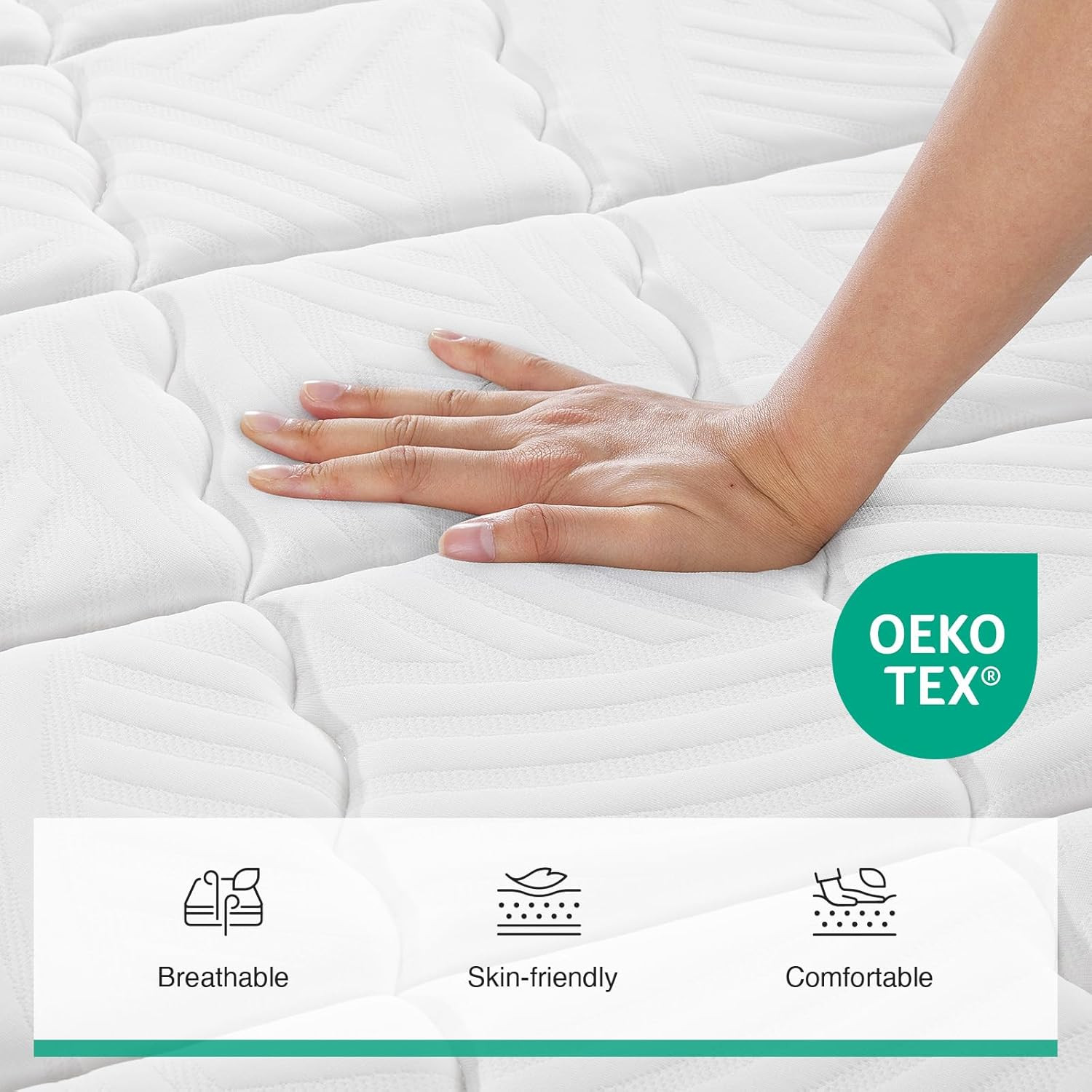 14″ Queen Hybrid Mattress – Medium Firm, Pocket Springs & Cooling Foam