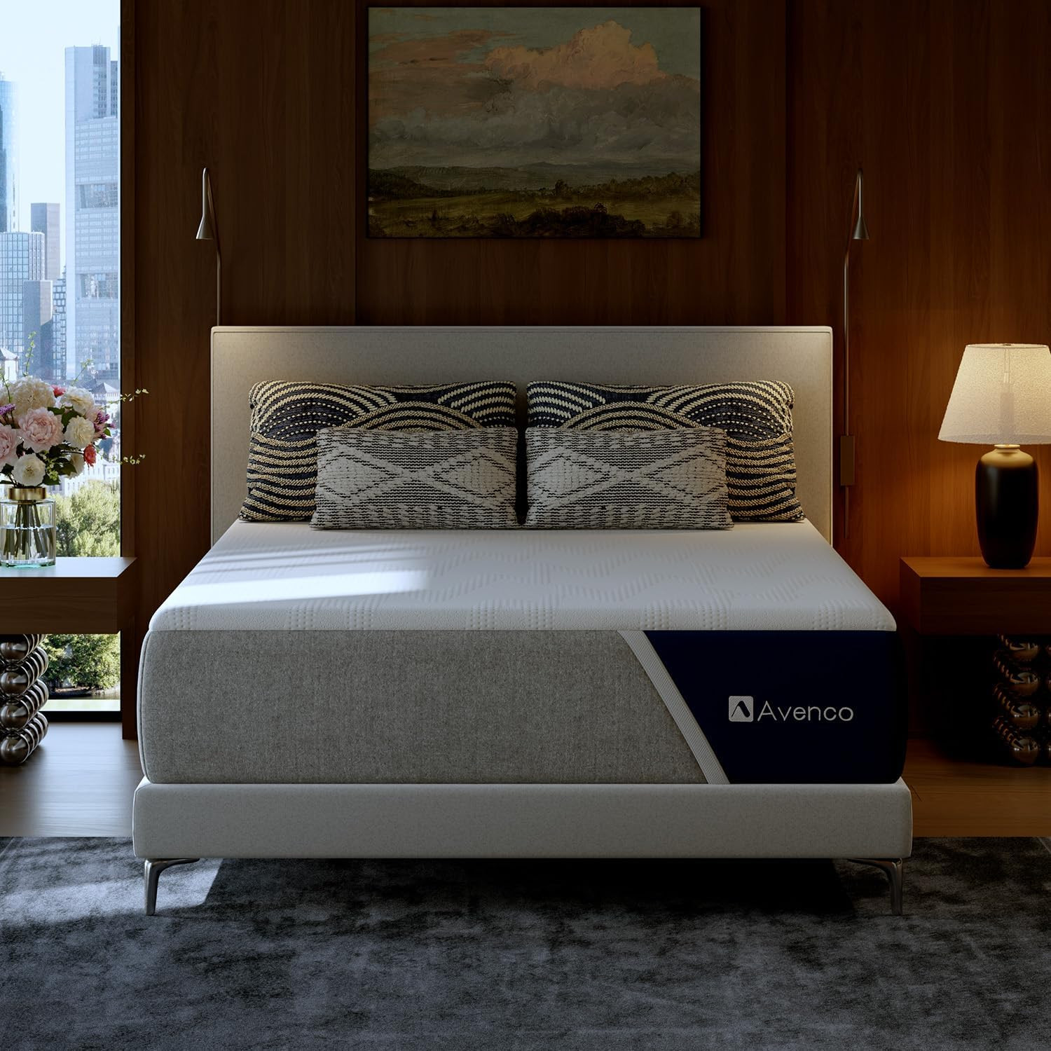 10 Inch Queen Mattress with Open-Cell Foam for Breathable Comfort, Gel Memory Fo