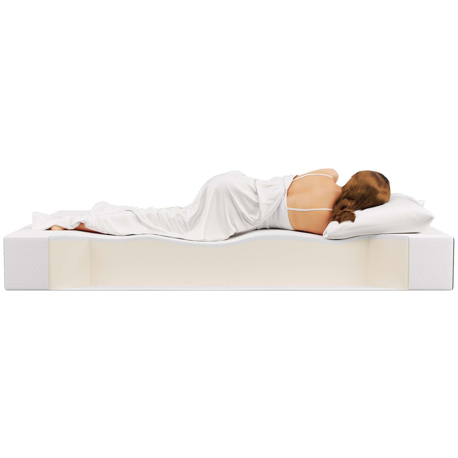 Modway Mila Firm 10″ Fiberglass Free Memory Foam Twin Mattress for Kids
