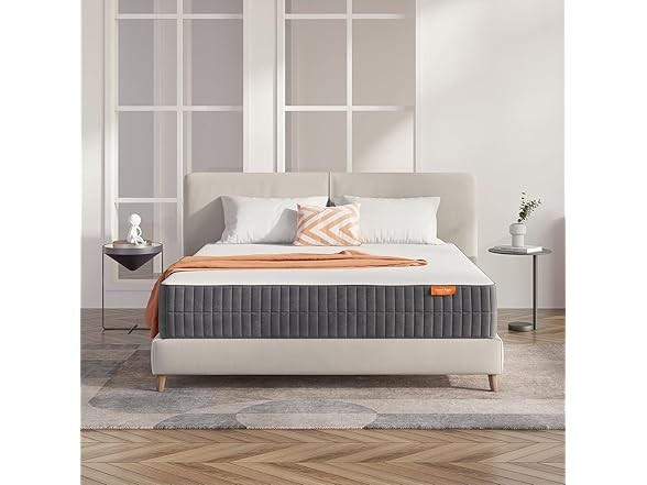 Sweetnight 10 Inch Queen Pillow Top Mattress White