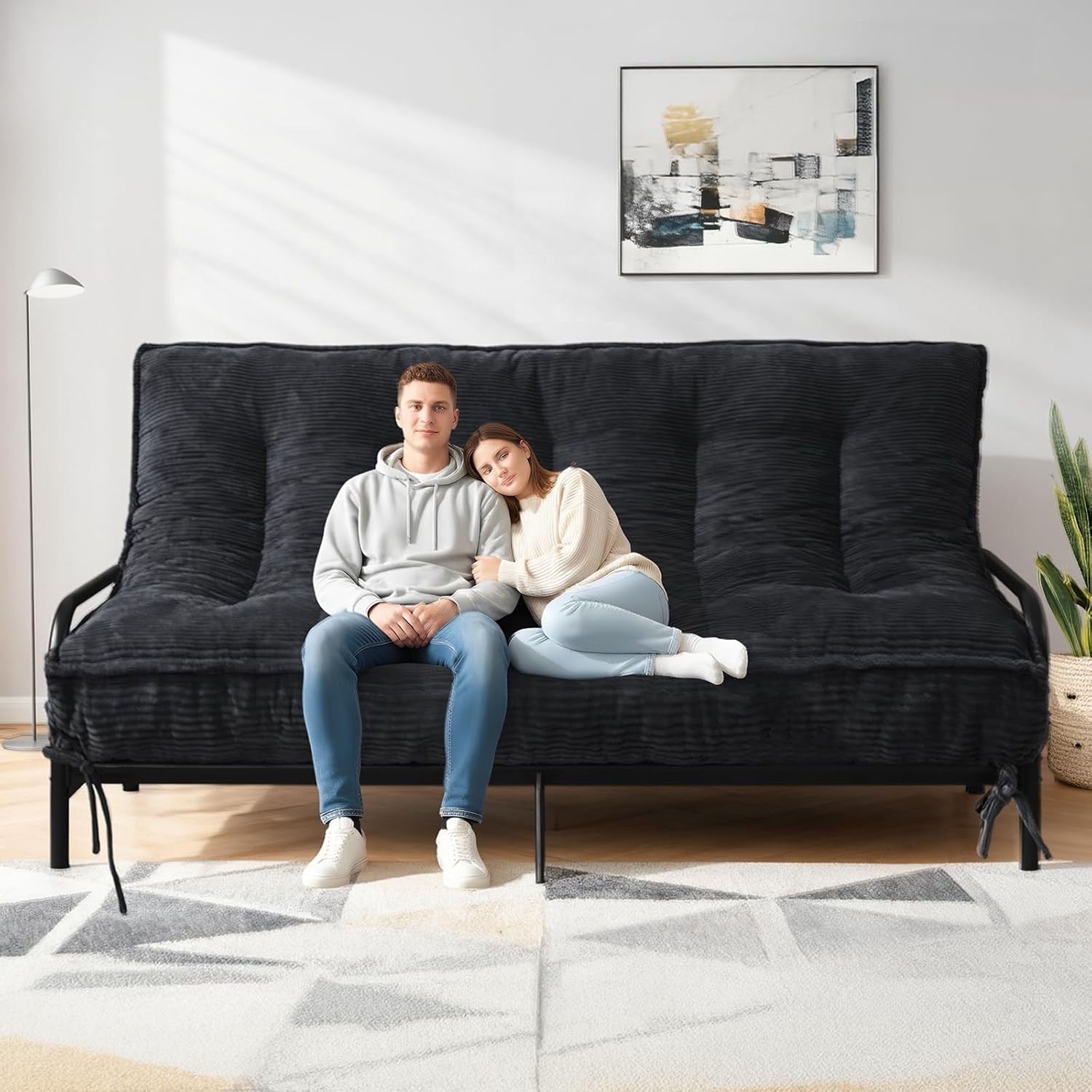 8″ Futon Mattr Queen Size, Futons Sofa Bed Sleeper Couch Bed, Folding