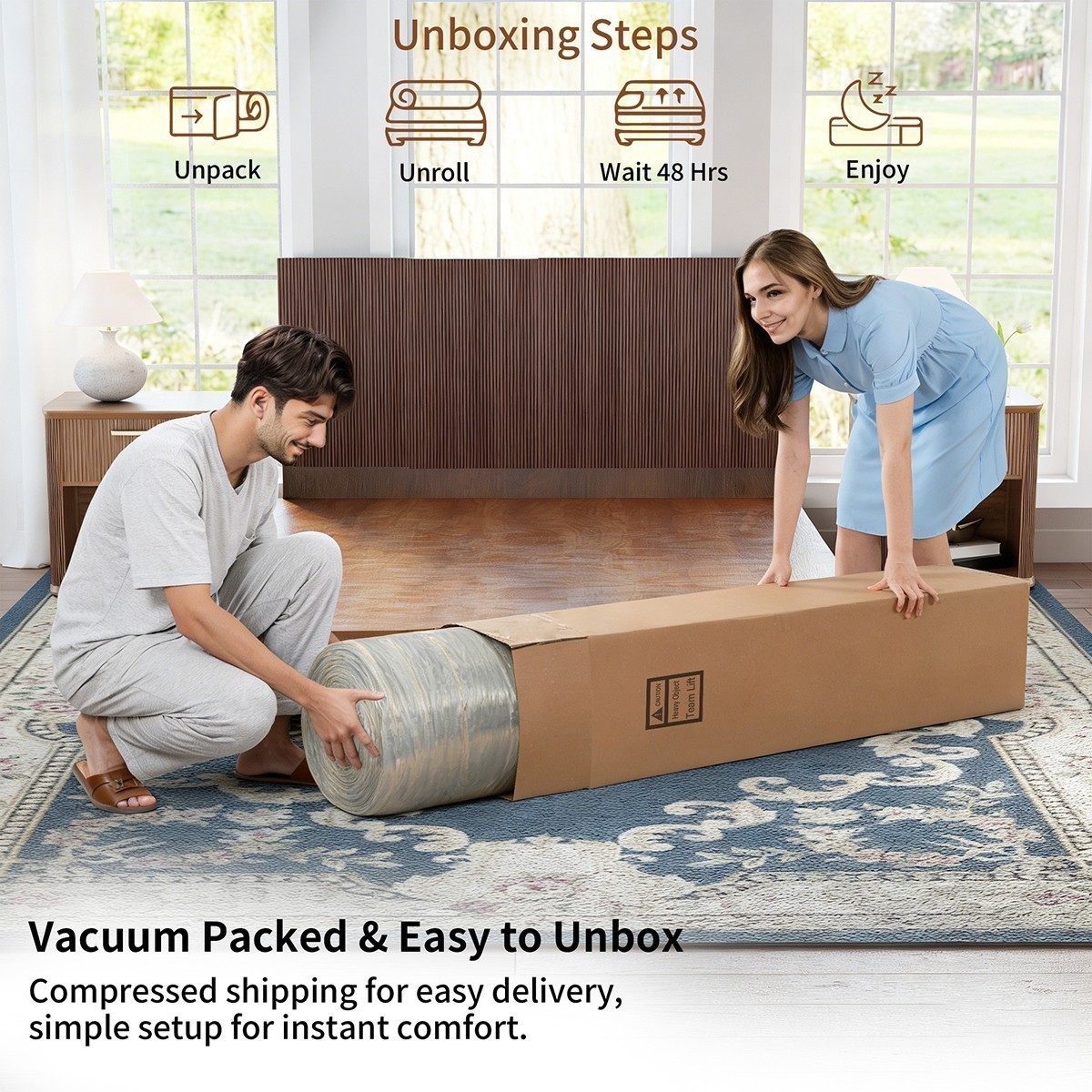 12″/14″ Gel Memory Foam Hybrid Spring Mattress In a Box Twin Full Queen King