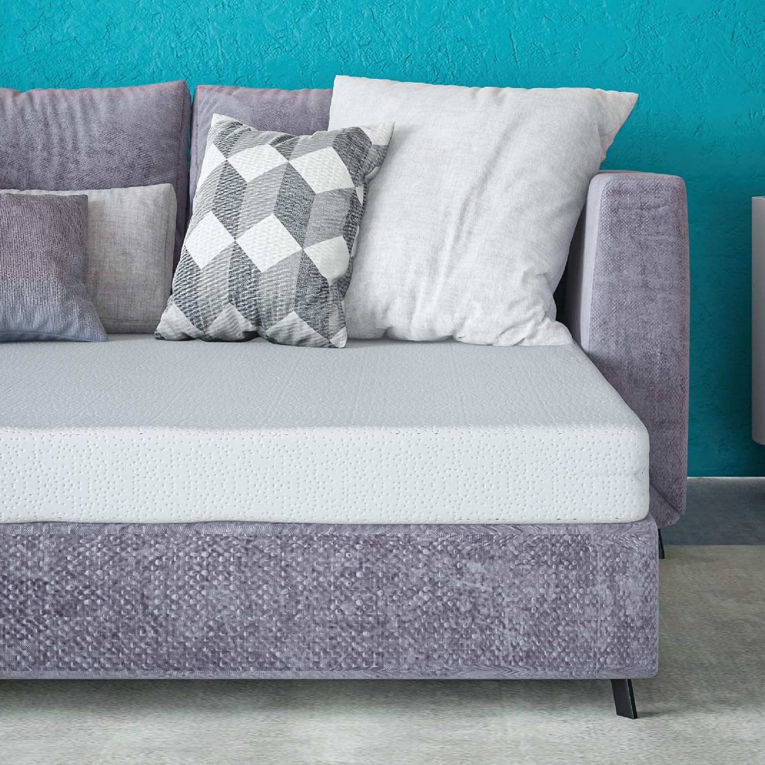 Classic Brands 4.5-Inch Plush Memory Foam Replacement Mattress for Sleeper Sofa
