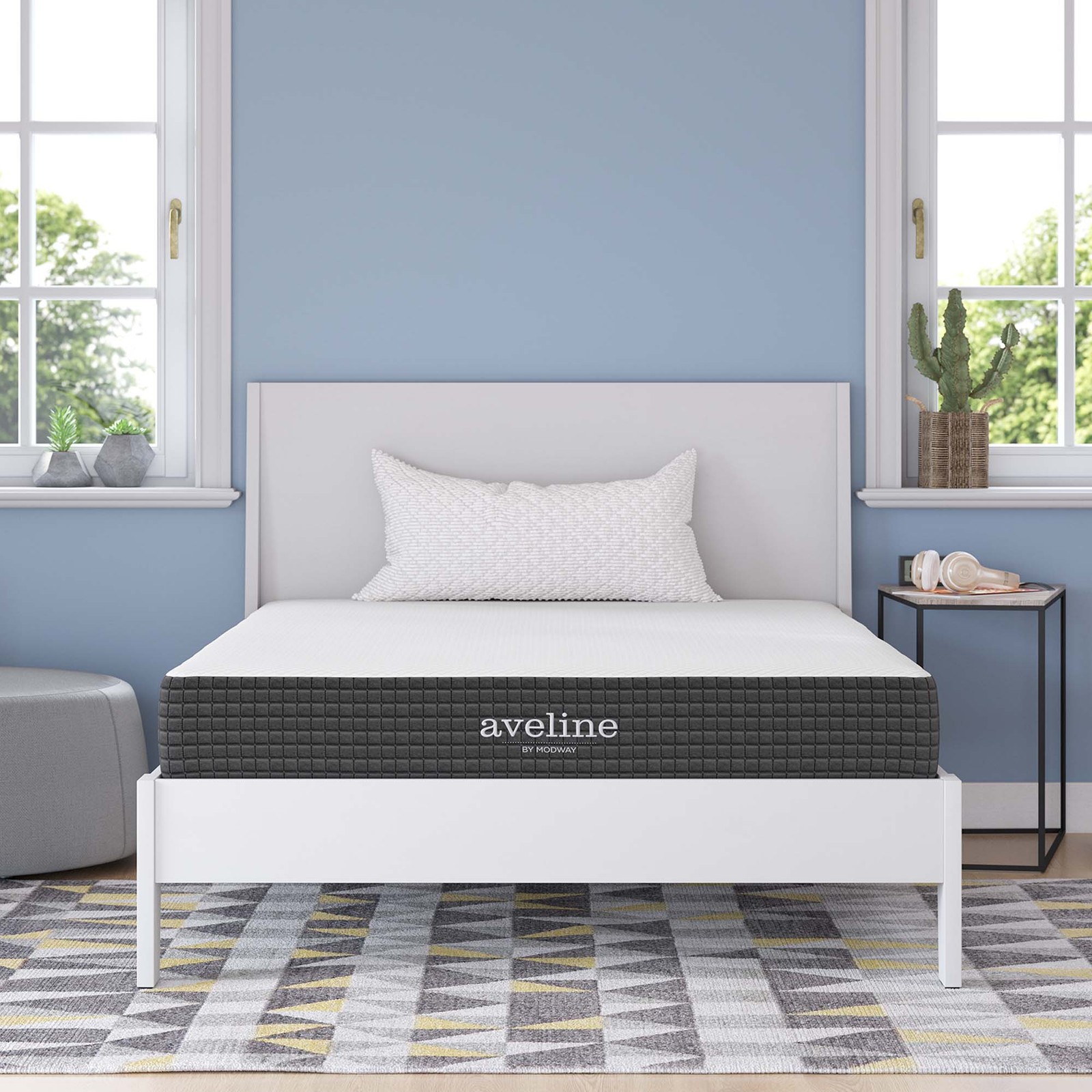 Modway 8″ Cool Gel-Infused Firm Full Memory Foam Mattress With 10 Year Warranty