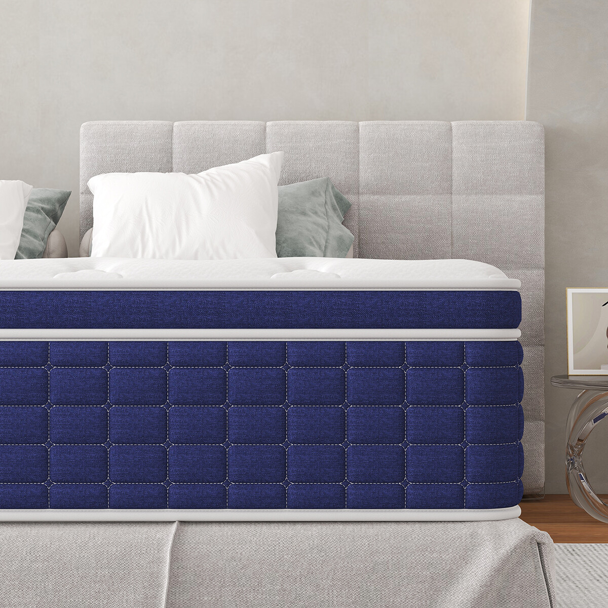 12″ 14″ Gel Memory Foam Mattress Pocket Spring Twin Full Queen King Bed in a Box