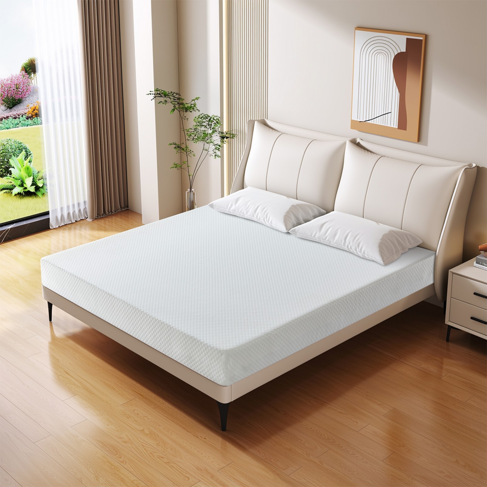 5″ 6″ Memory Foam Mattress with Washable Cover Twin Txl Full Queen Size in a Box