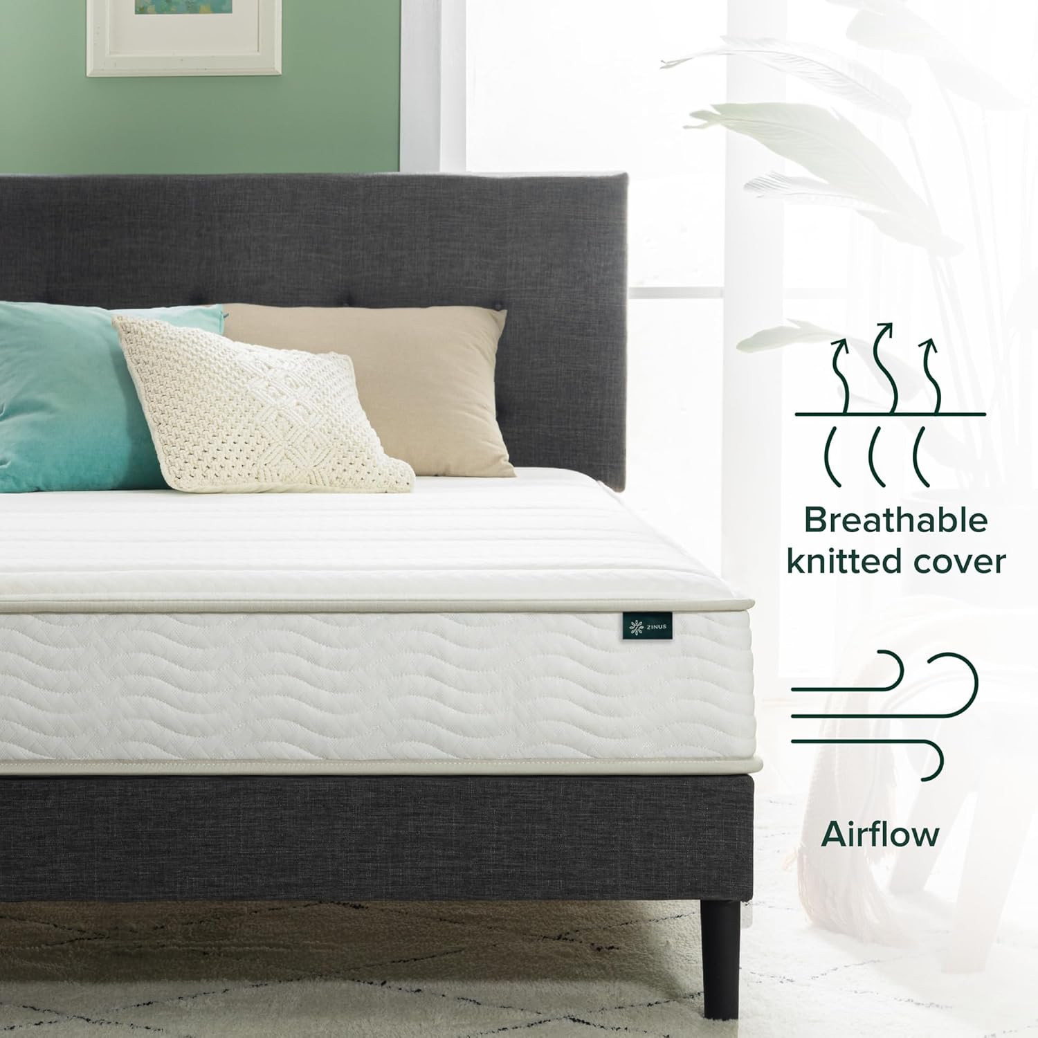 8″ Twin Foam & Spring Hybrid Mattress, Medium Firm, Safe & Durable, Boxed