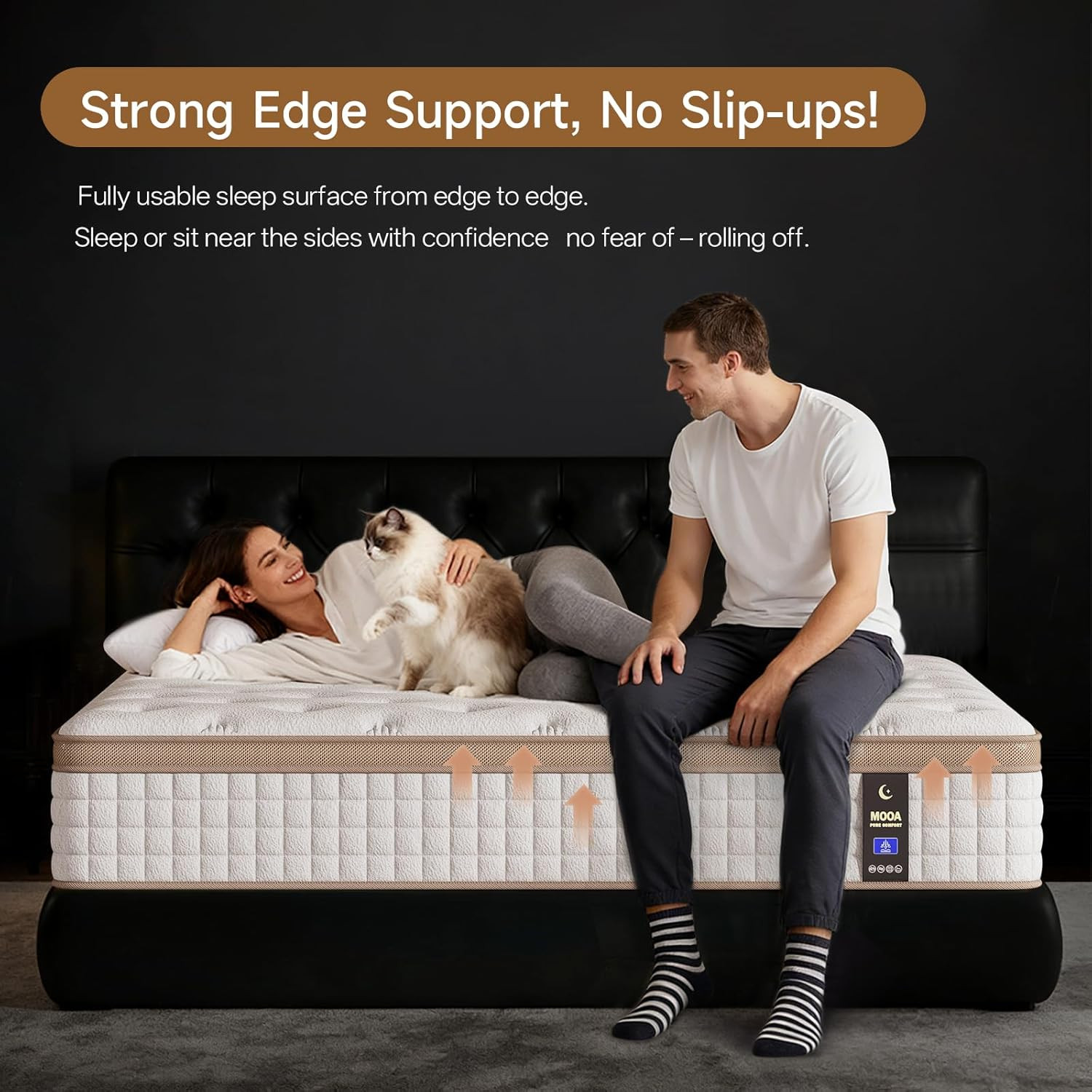 12″ Queen Hybrid Mattress – Medium Firm Cooling Memory Foam & Support
