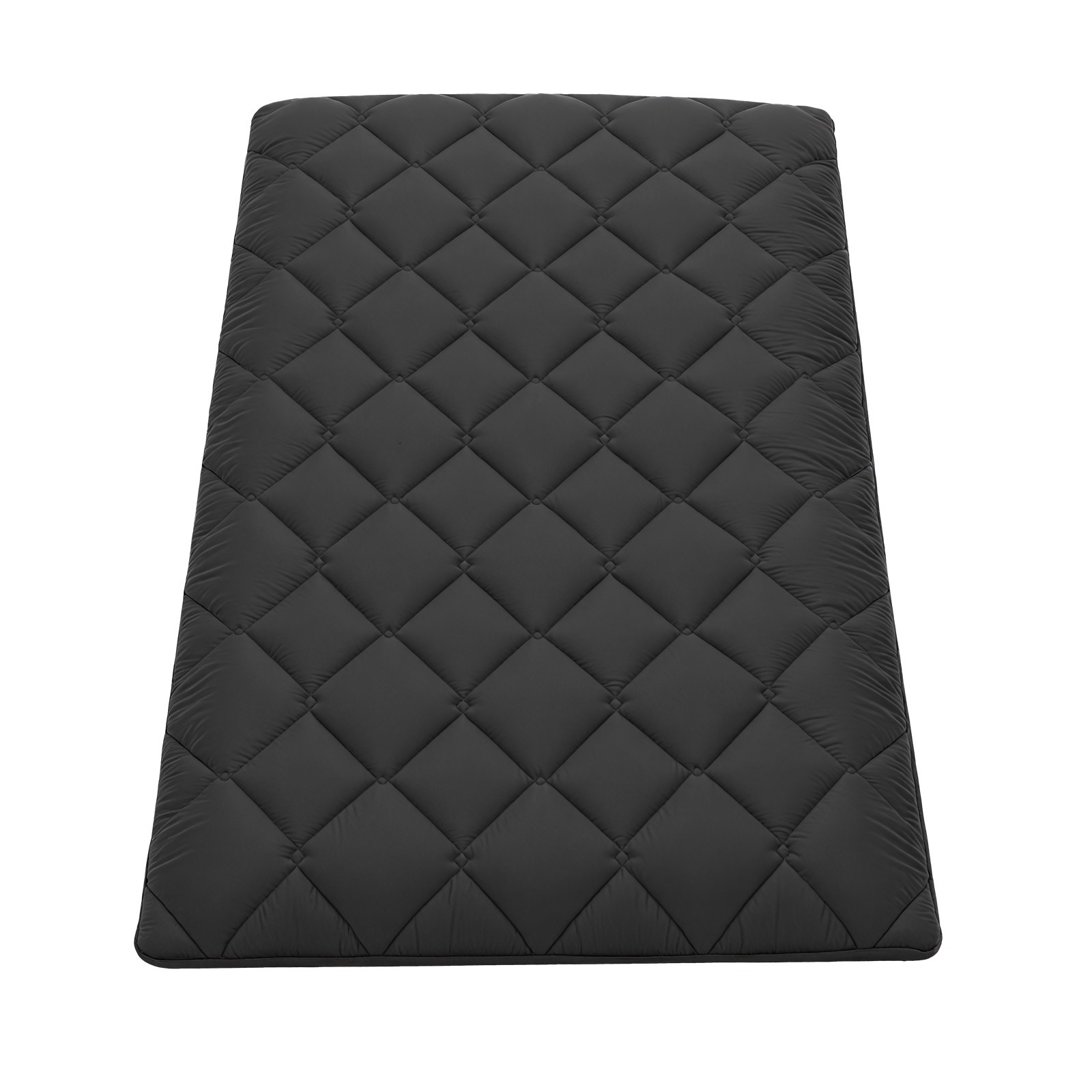 Uimoso Japanese Twin Tatami Mattress Foldable Futon Mat with Storage Bag Black