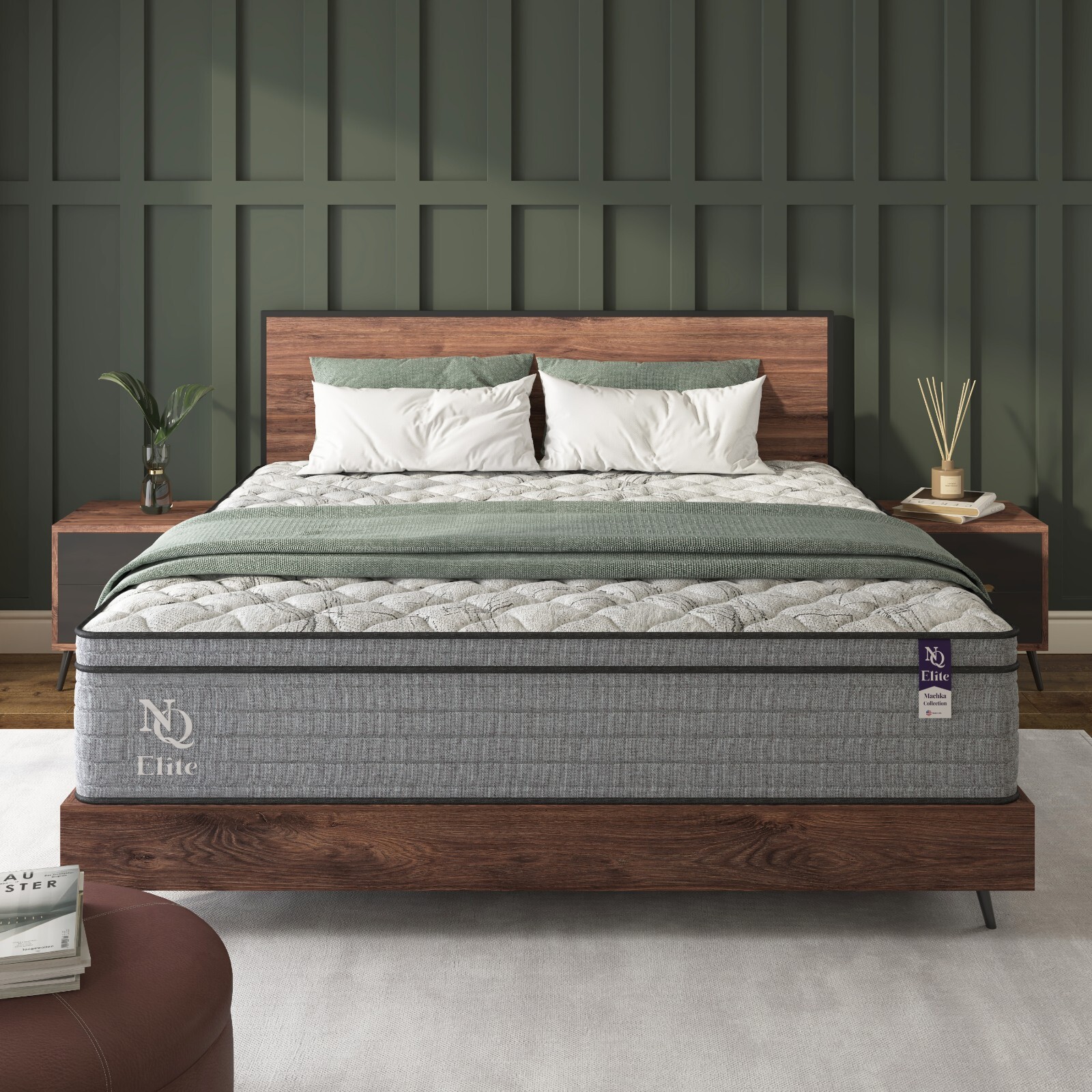 12 Inch Full Size Cooling Gel Memory Foam Hybrid Mattress, CertiPUR-US Certified