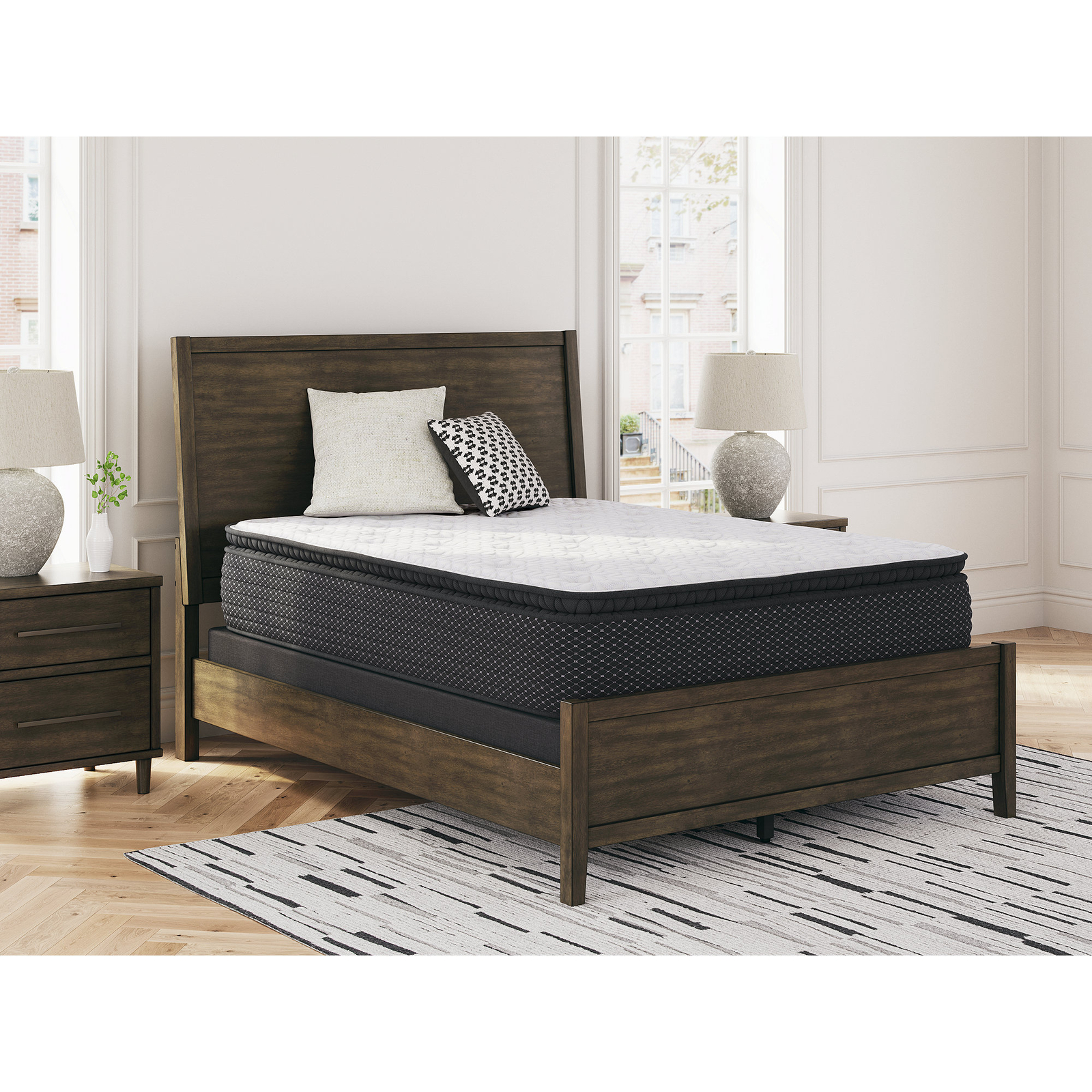 Signature Design by Ashley King PT Hybrid Mattress Lumbar Gel Memo Foam White