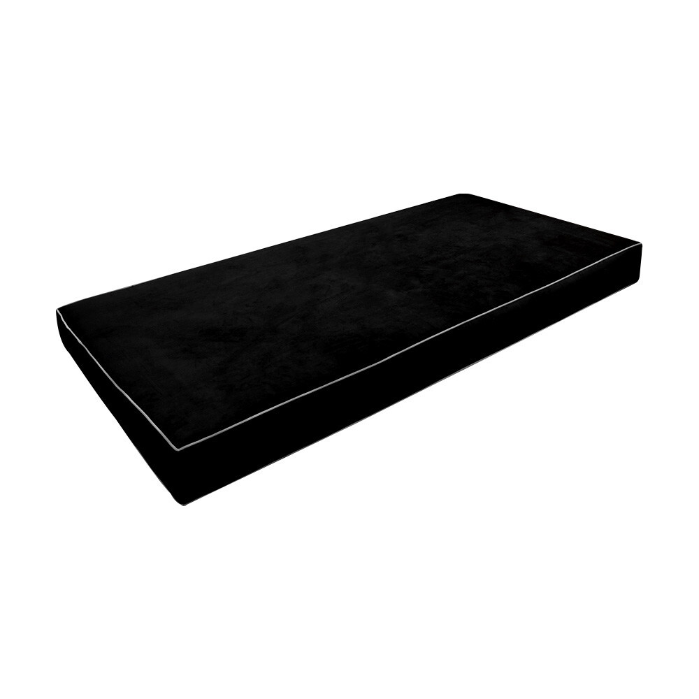 Contrast Pipe 6″ Twin 75x39x6 Velvet Indoor Daybed Mattress |COVER ONLY|-AD374