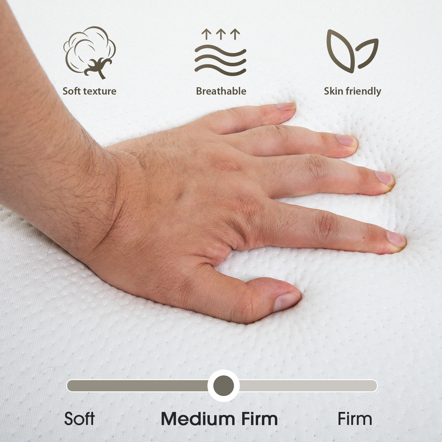 4-inch Folding Mattress, Tri Fold Memory Foam Mattress with Washable Cover