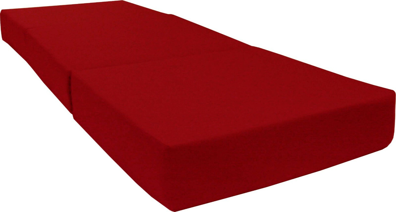 Shikibuton Trifold Foam Beds, Foldable Mats, Cushion Seats 6x27x75 Red