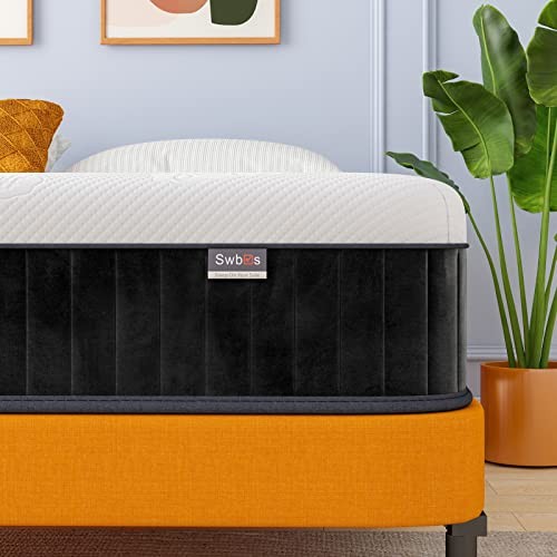 SWBVS TWIN MATTRESS 10″ MEMORY FOAM SINGLE BED MATTRESS BT10TW -WHITE