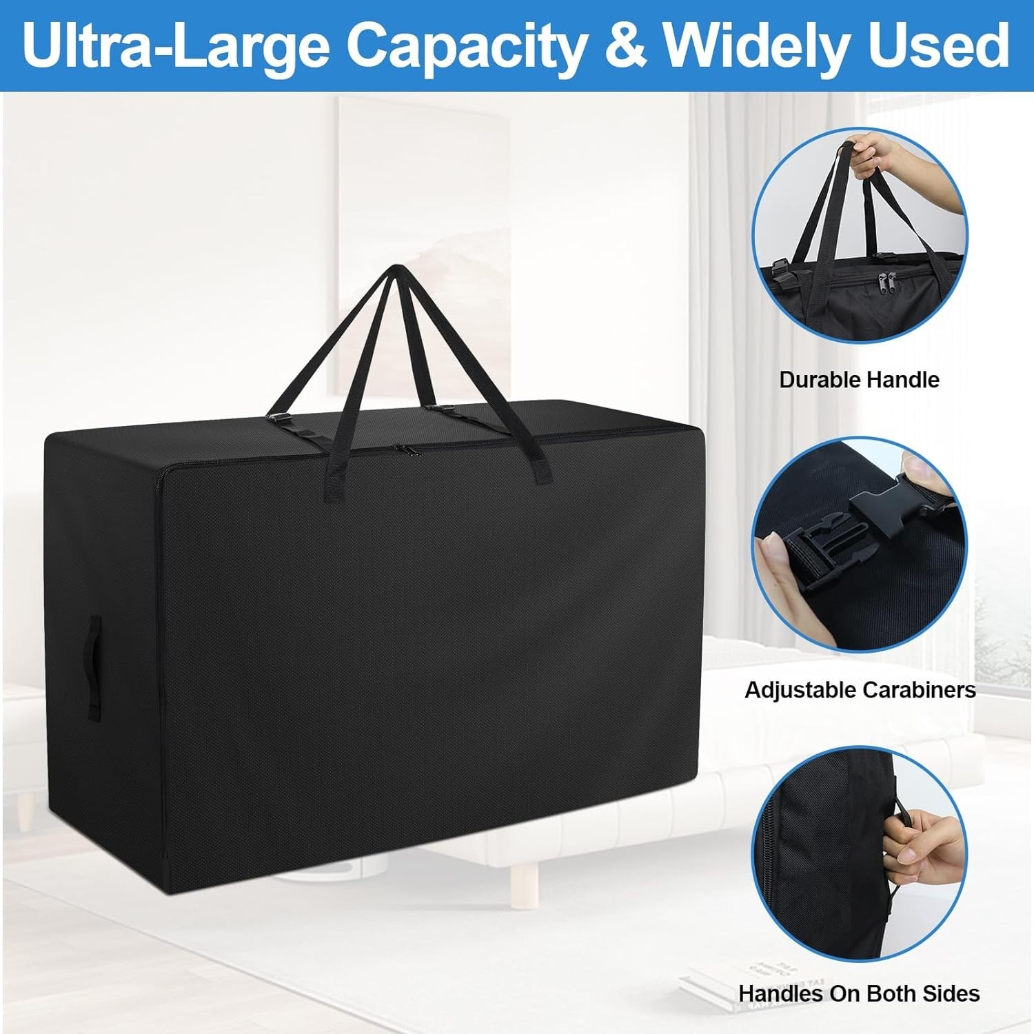 600D Oxford Cloth Mattress Carry Case for 4″ Twin & Twin XL – Compact & Durable
