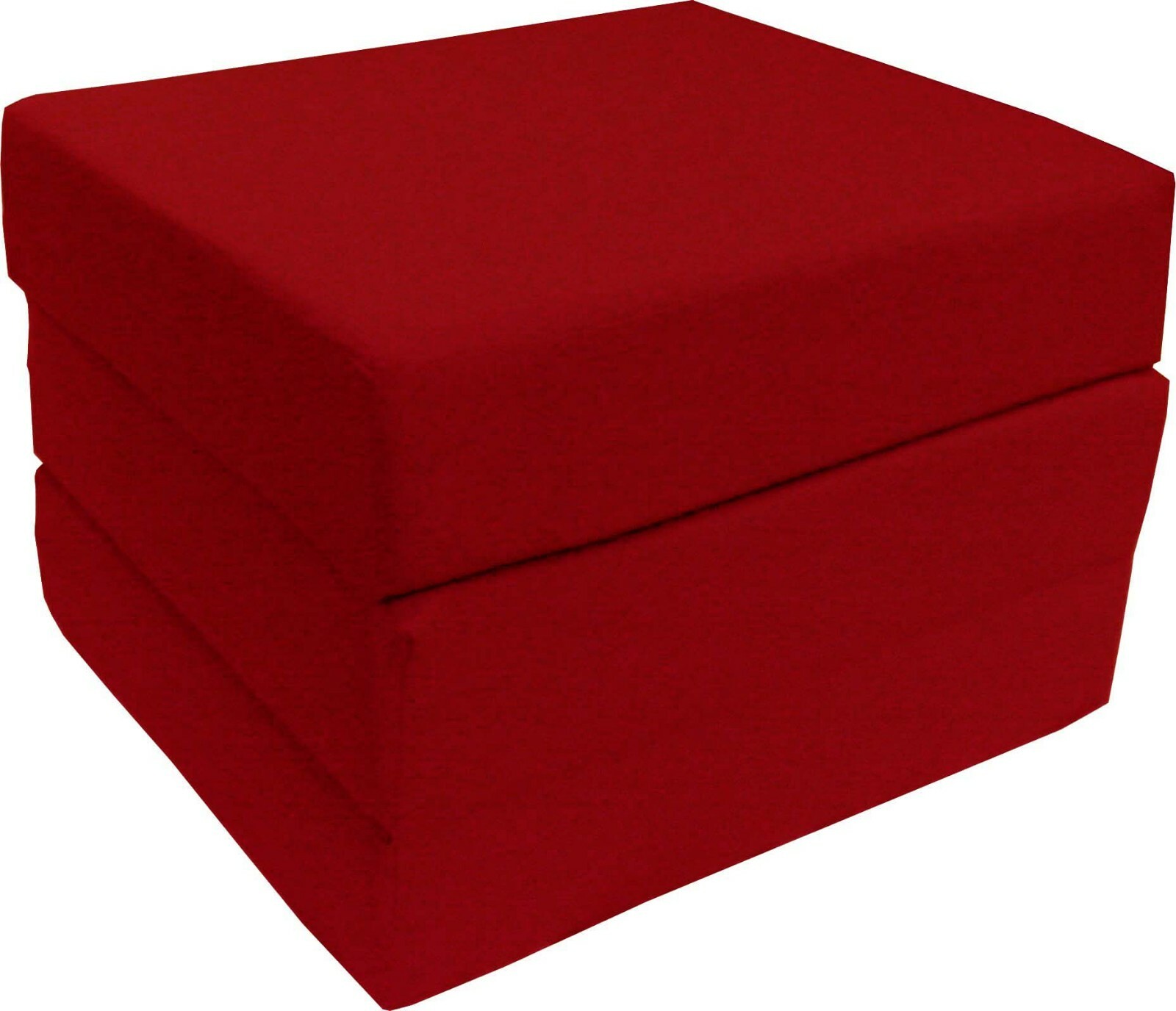 Shikibuton Trifold Foam Beds, Foldable Mats, Cushion Seats 6x27x75 Red