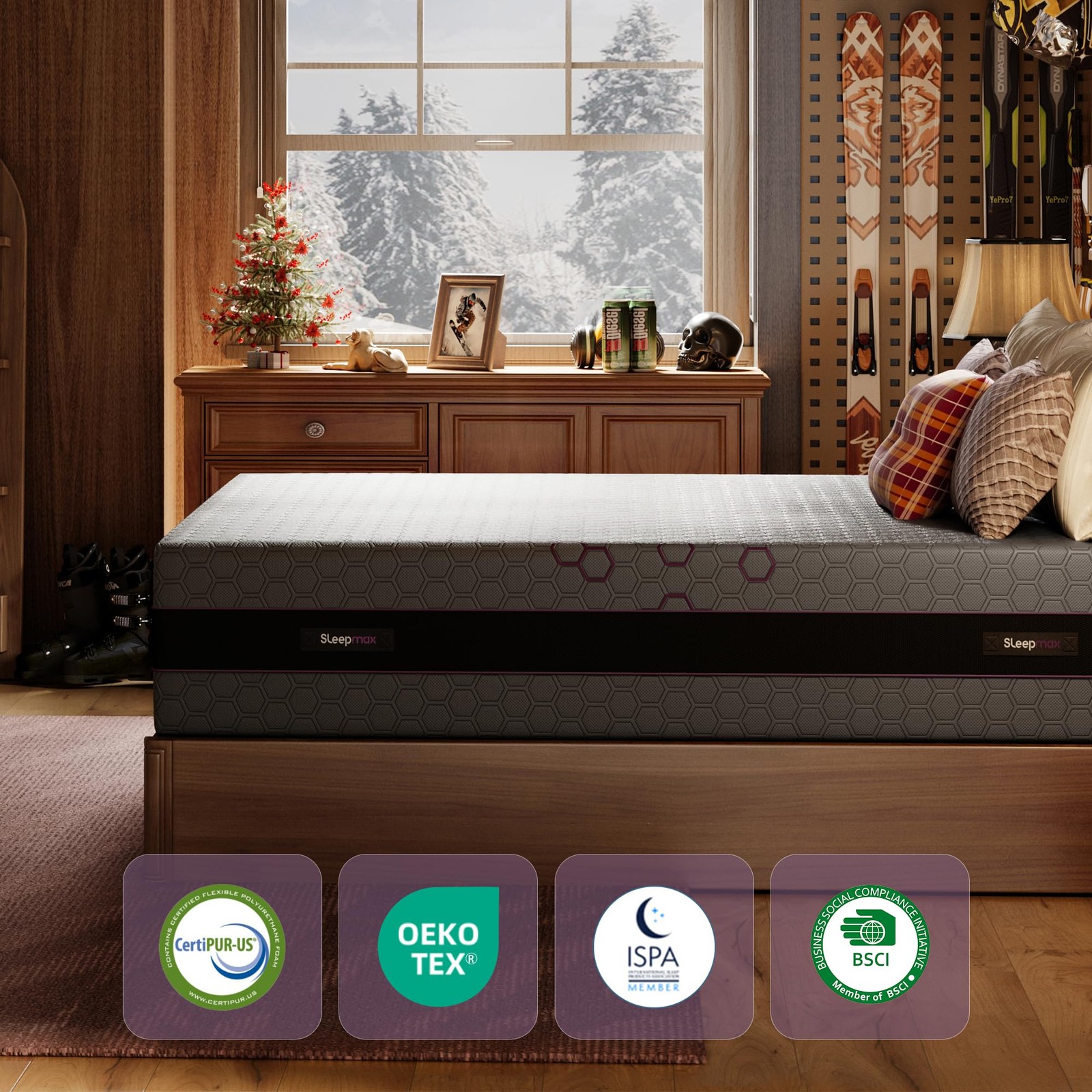 14 Inch King Mattress Ergonomic Cooling Hybrid Back Pain Relief