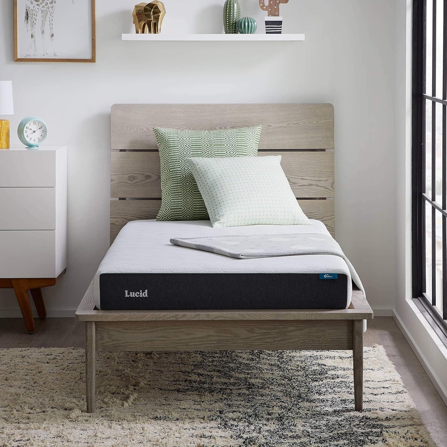 Hypoallergenic 6 Inch Twin XL Gel Memory Foam Mattress – Fresh & Firm Support