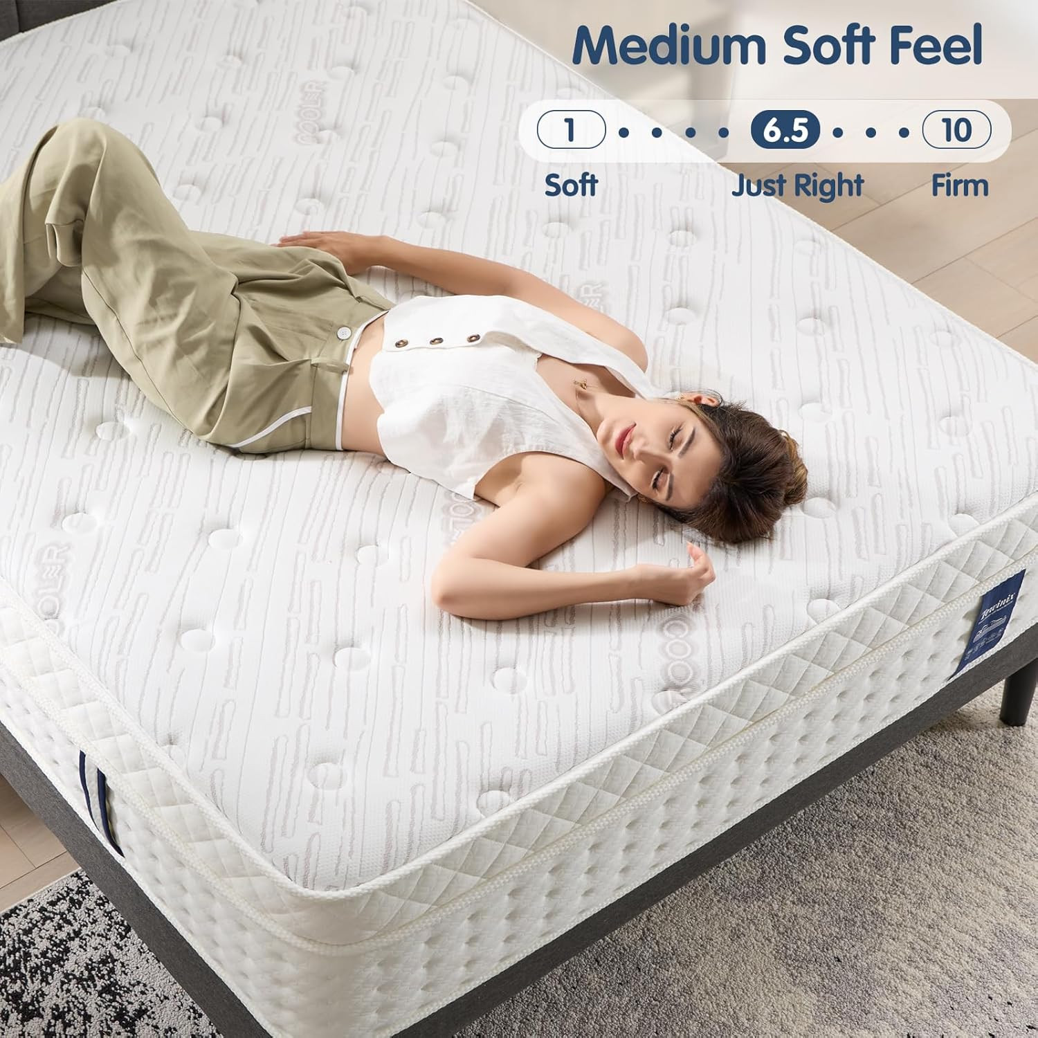 14″ Plush Hybrid Mattress with Gel Memory Foam & Pocket Springs, 100-Night Trial