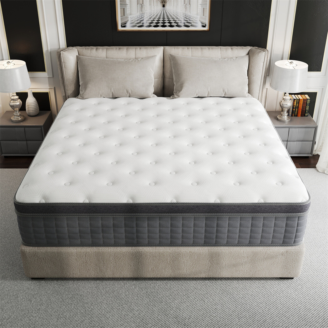 12″ 14″ Mattress Pocket Spring Hybrid Bed Memory Foam Twin Full Queen King Size