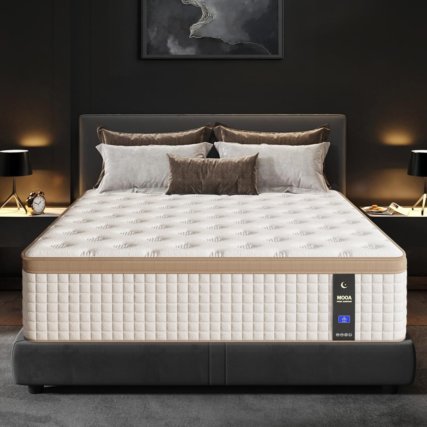 Queen Size Mattress (High-End Upgraded) Hotel-Level Luxury 12 Inch Hybrid Queen