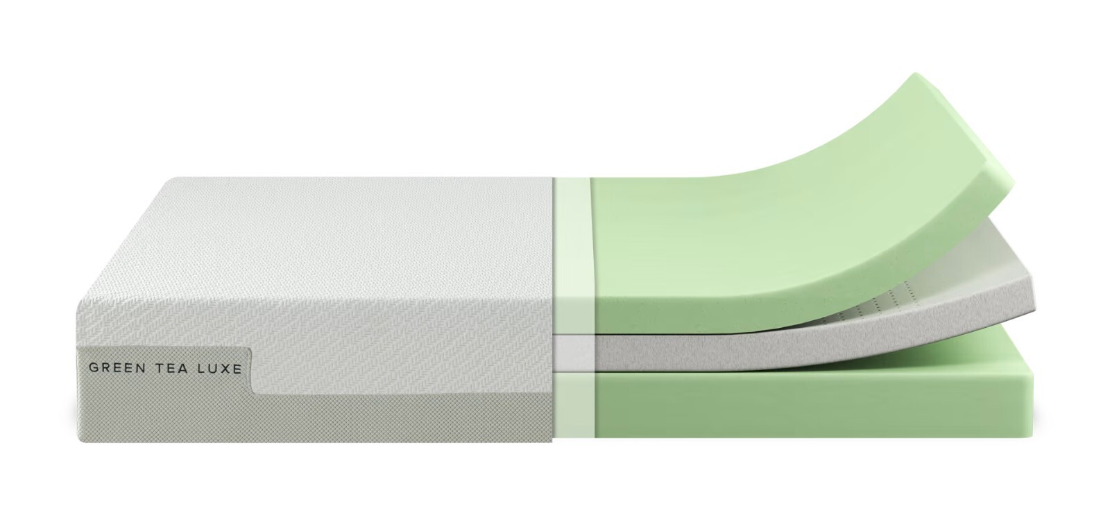 Green Tea Luxe Memory Foam Mattress Breathable 12in, Brand New – MSRP $899