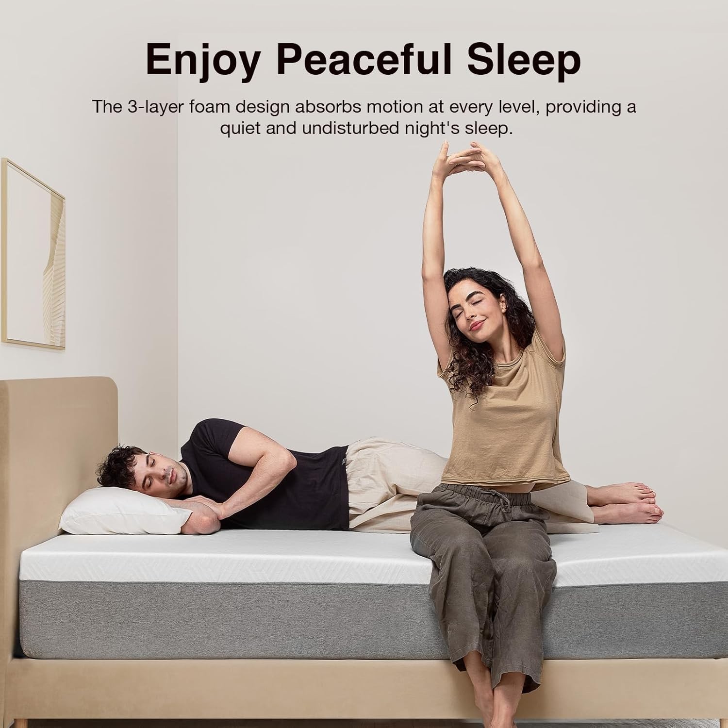 Gel Top Cooling Full Mattress – Motion Isolation & Support