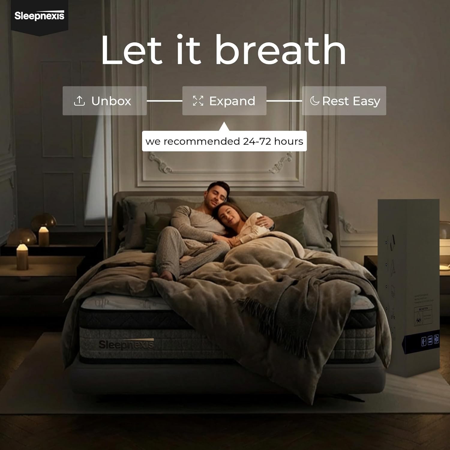 Sleepnexis Full Mattress 10″/12″ Hybrid Gel Memory Foam Pocket Coil Medium Firm