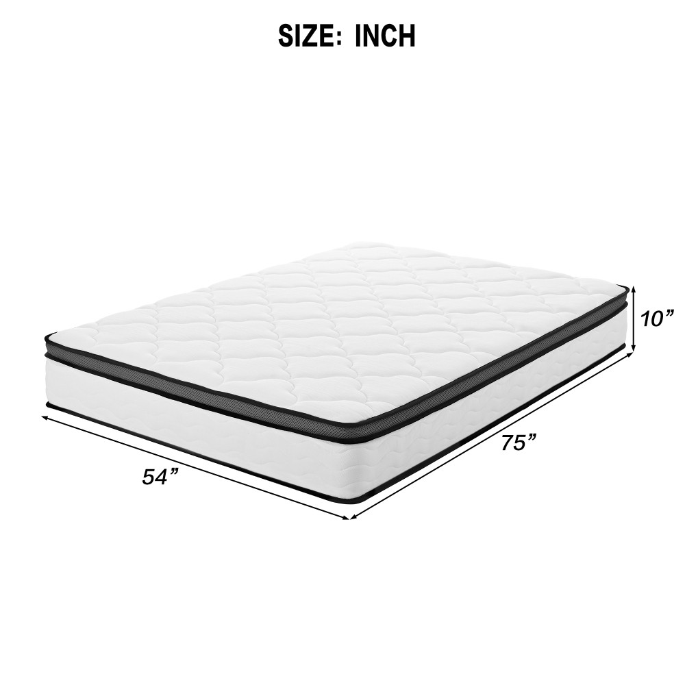 Queen Mattress, 10 Inch Queen Hybrid Mattress in a Box, Individually Wrapped
