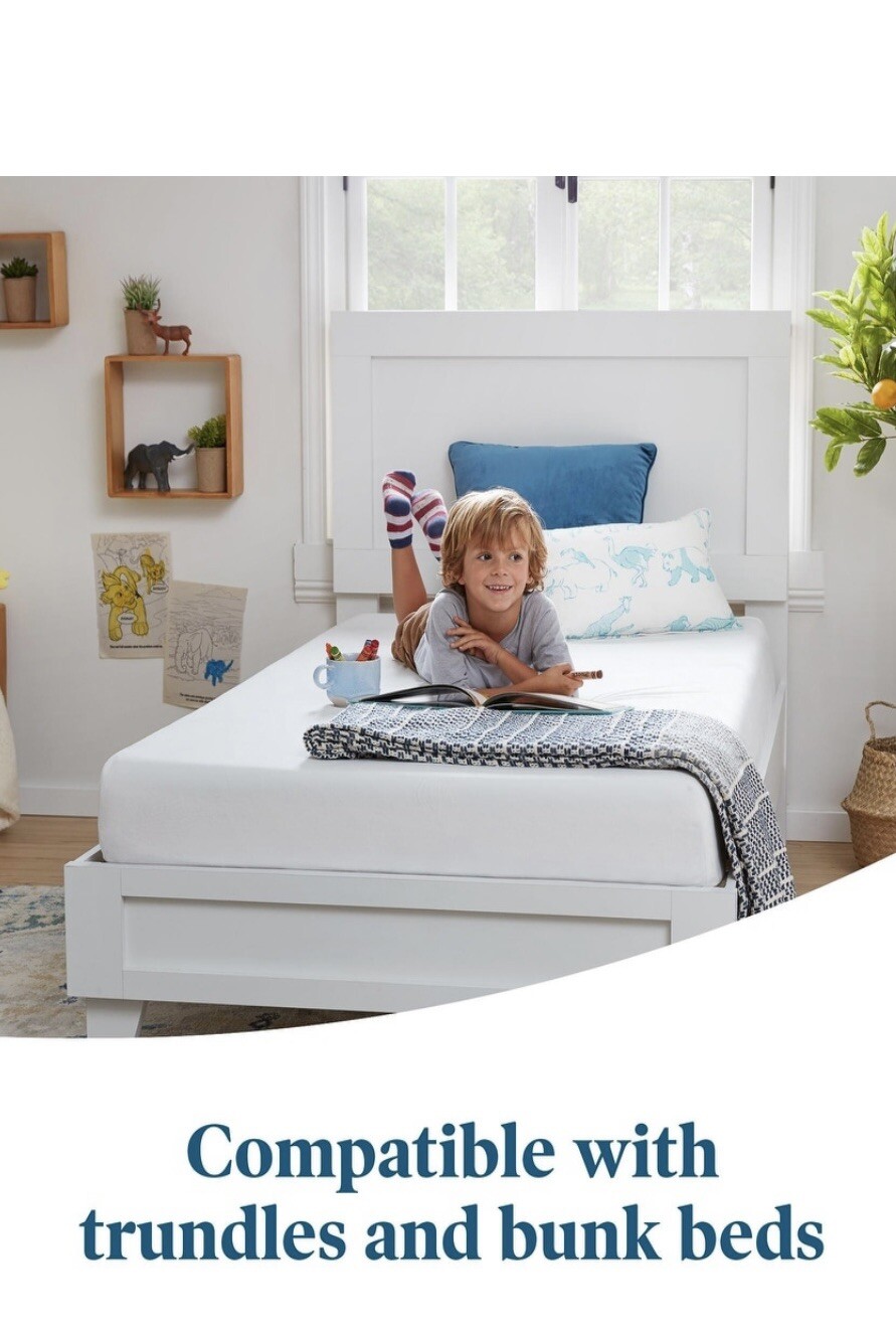 Kids Waterproof Gel Memory Foam Twin Size Mattress (Pink)