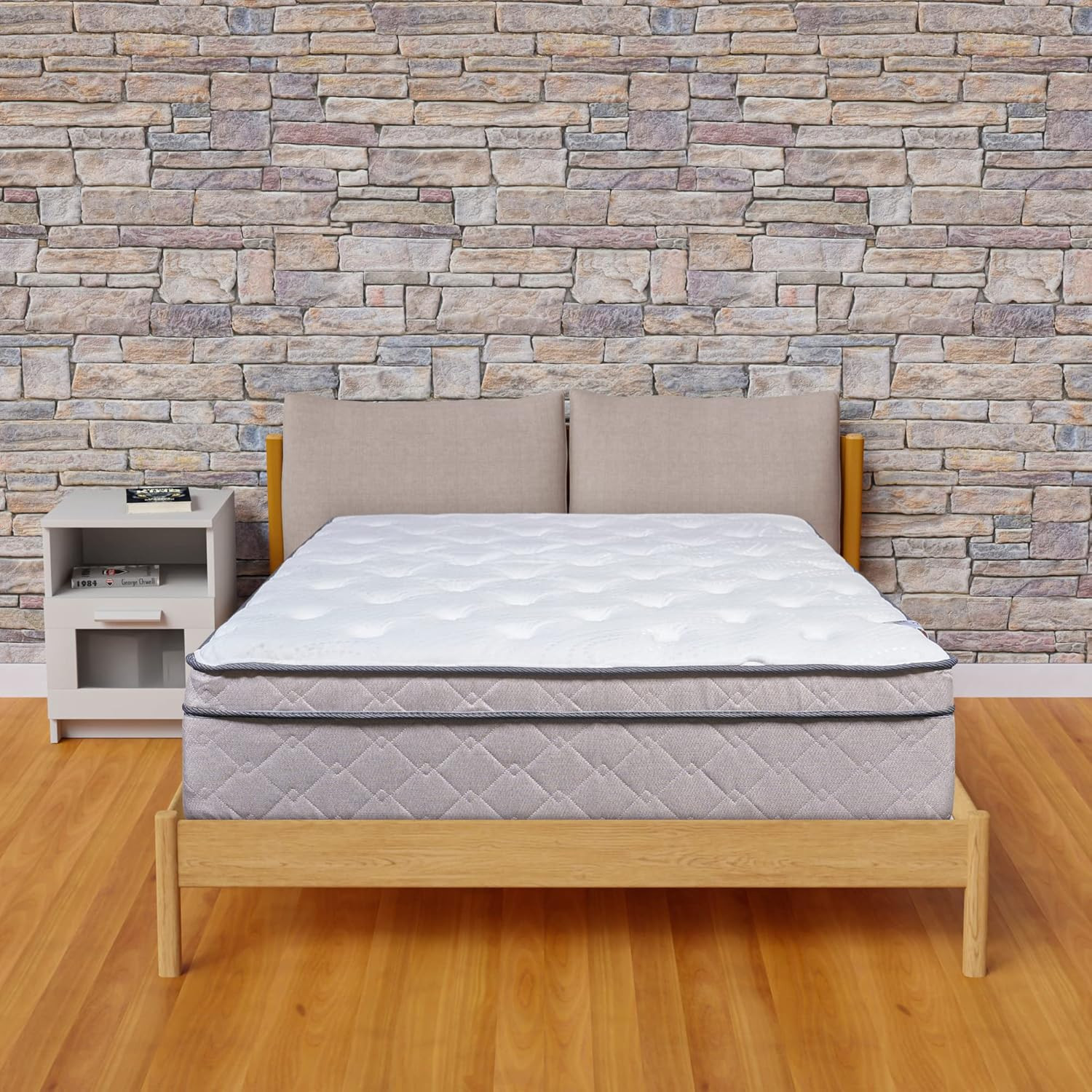 12-Inch Ultra Plush Twin Hybrid Mattress with Pocket Coils & Motion Isolation