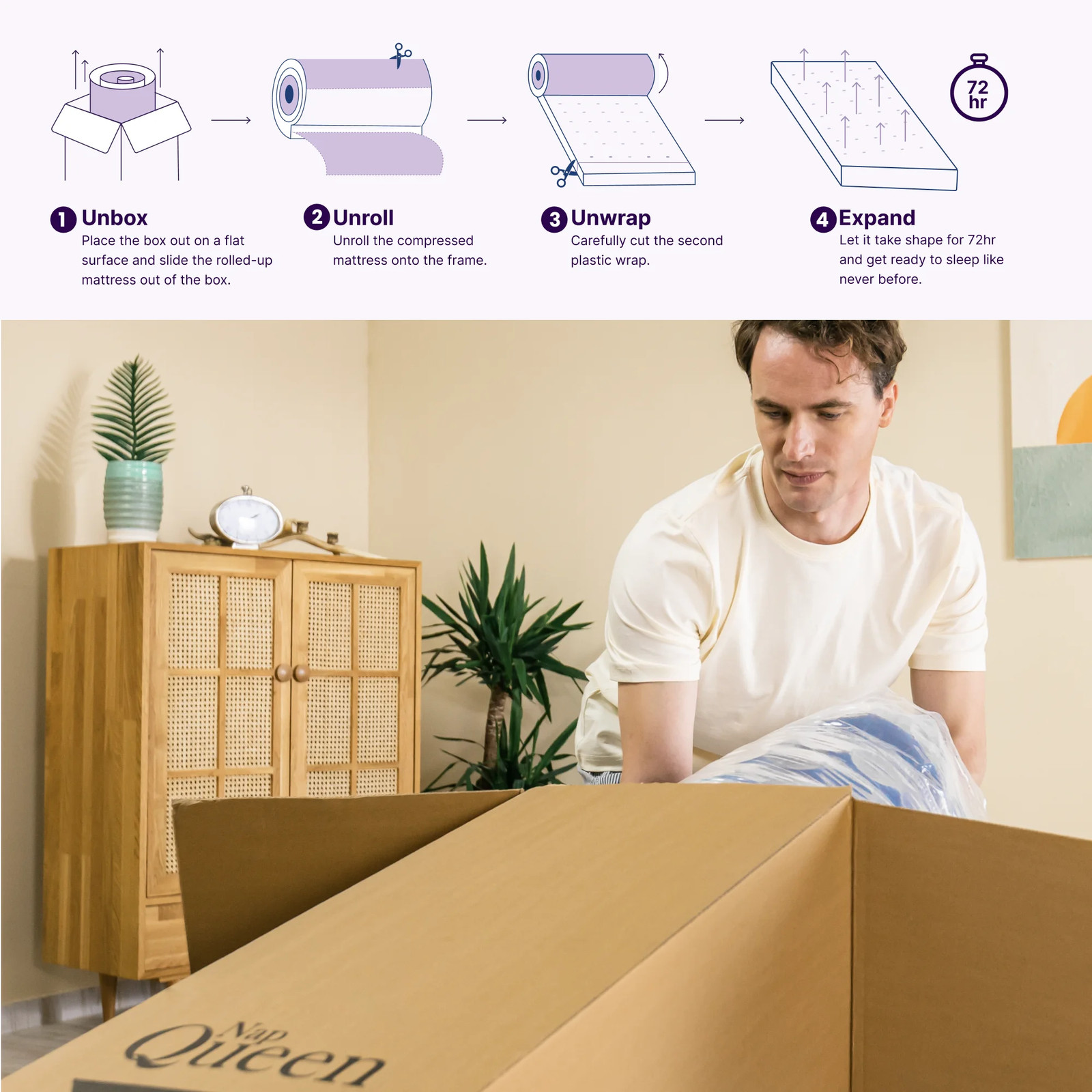 Victoria 10″ Cooling Gel Hybrid Mattress Queen