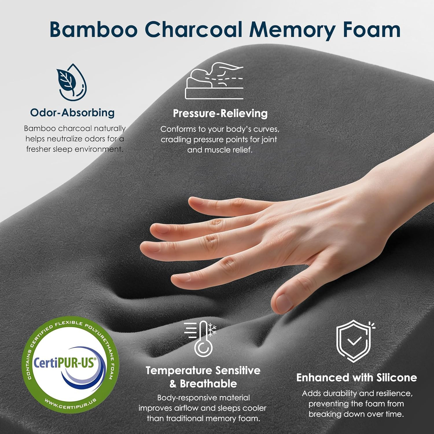 Full Size Sofa Mattress，4-Inch Gel Memory Foam with Removable Washable Cover for