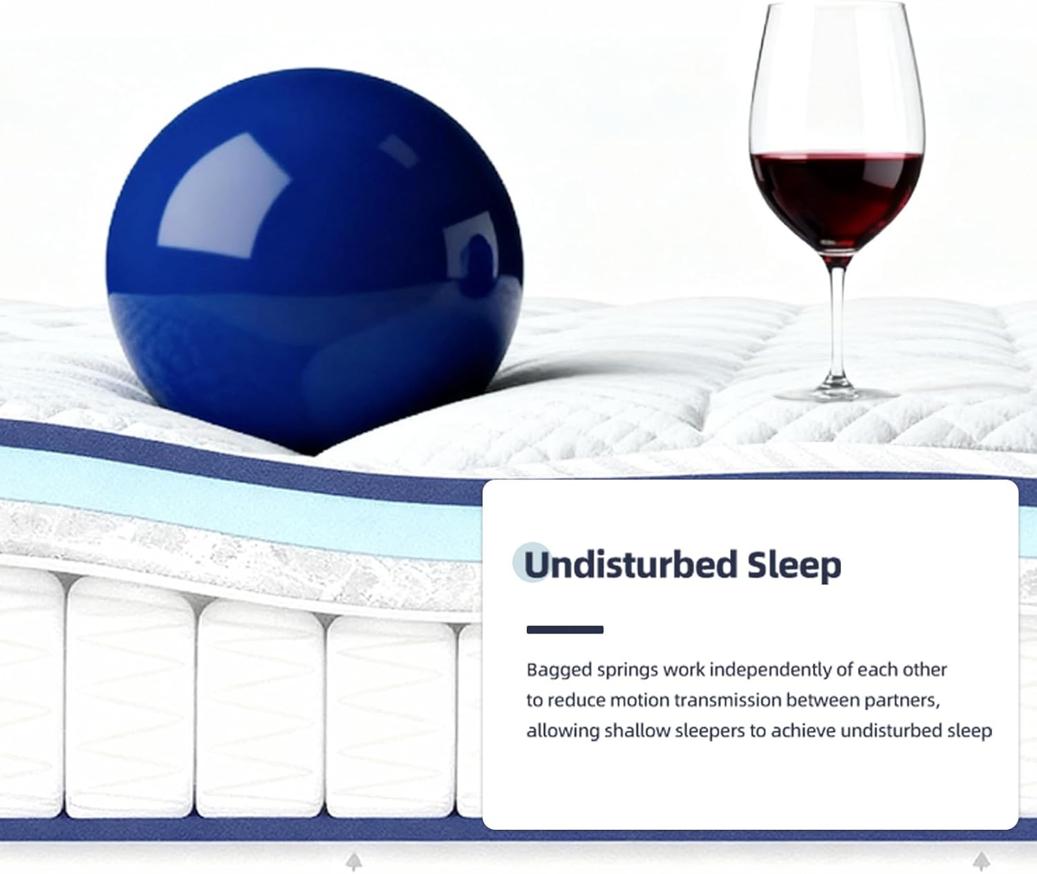 14″ Plush Hybrid Mattress with Gel Memory Foam & Pocket Springs, 100-Night Trial