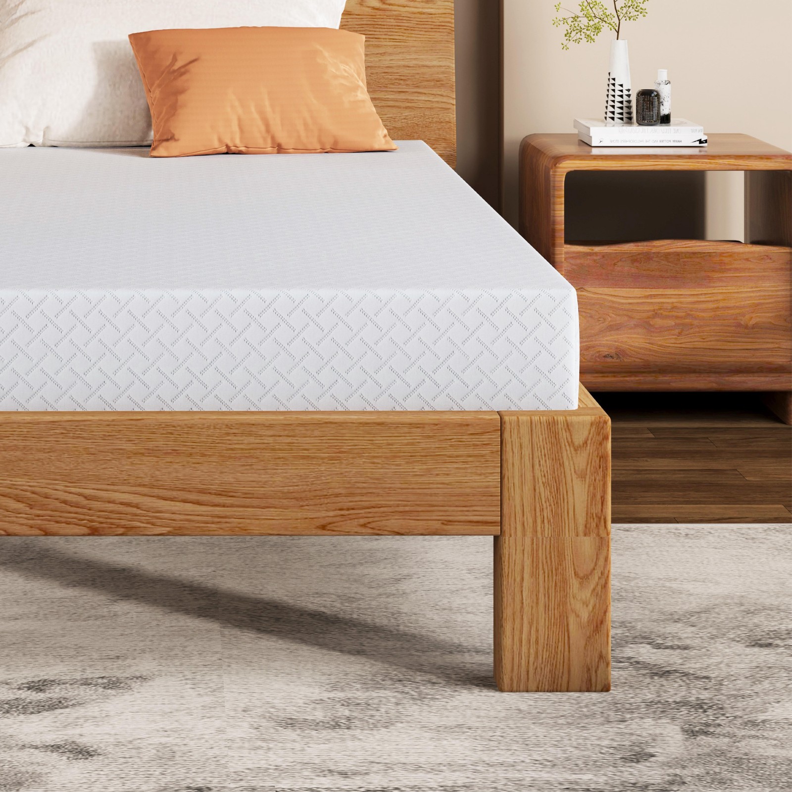 EGOHOME TrueZen Twin Mattress, 5″ Memory Foam Mattresses in a Box, Medium