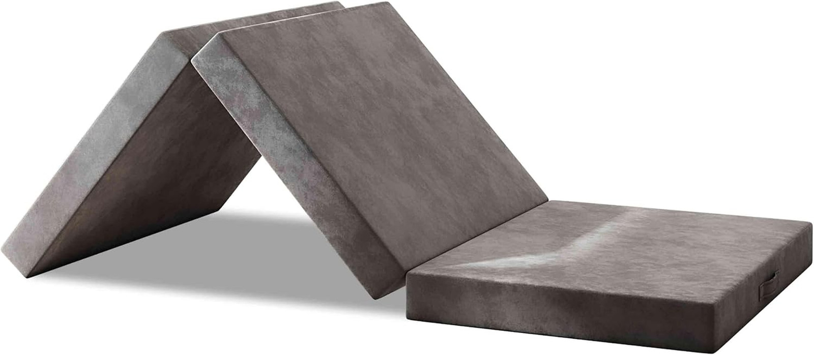 Tri-Fold Memory Foam Mattress, Folding Mattress with Washable Cover, Reversible