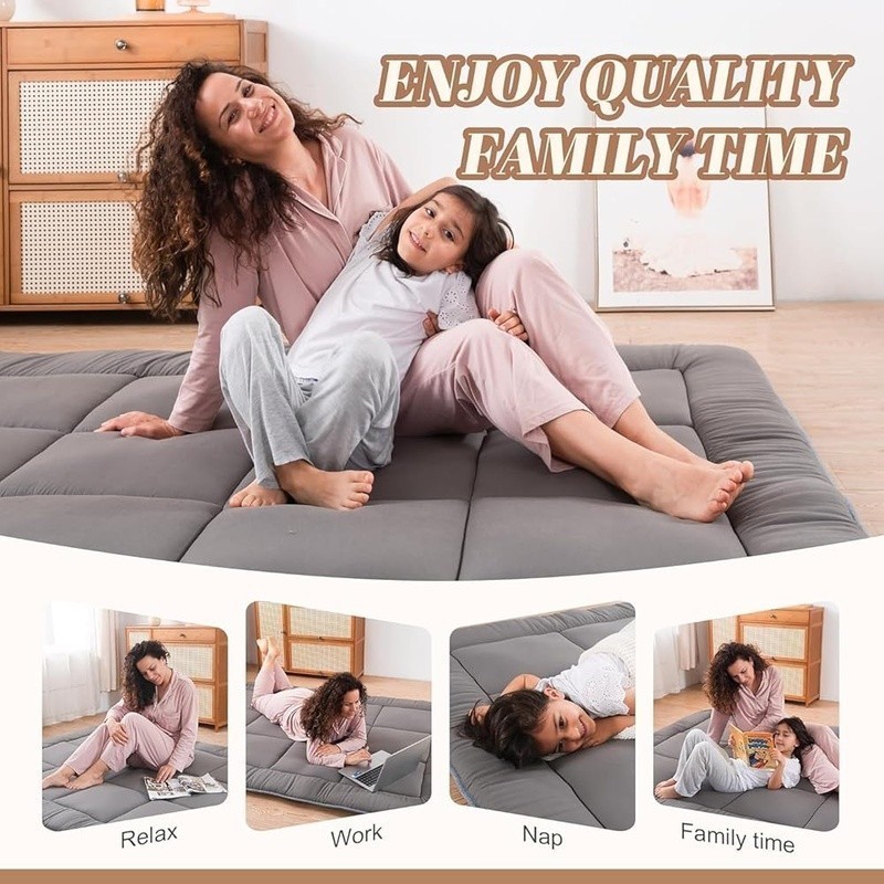 Memory Foam Futon Mattress Twin Size Soft Durable Sleeping Mat Bedroom Camping