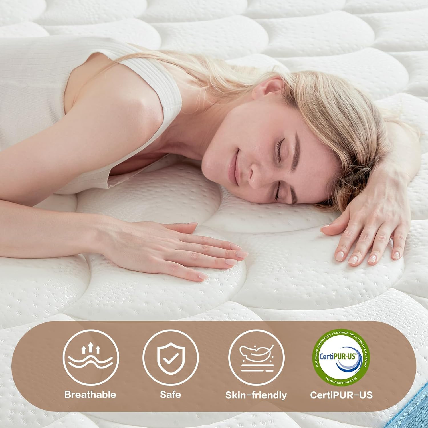 12″ Medium Firm Memory Foam Full Mattress – Pressure Relief & Motion Isolation