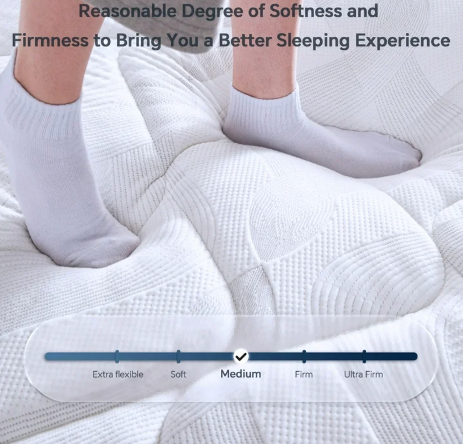 10″ Colchon QUEEN Gel Memory Foam Hibrido Cama Queen Hybrid Mattress Medium Firm